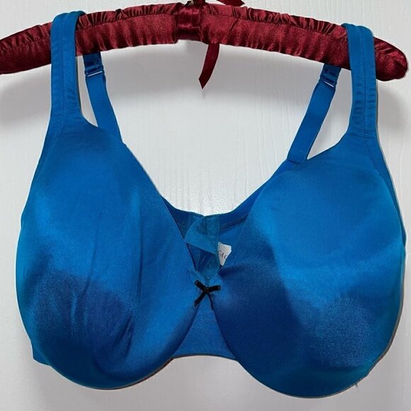 Cacique Bra Satin Full Coverage Solid Lightly Padded Adjustable Straps - Picture 1 of 8